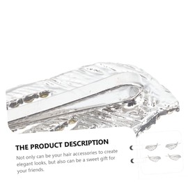 Baluue 4pcs Shiny Rhinestones Wing Hair Clips for Girls Side Hair for Parties and Weddings Unique Design All- Accessories