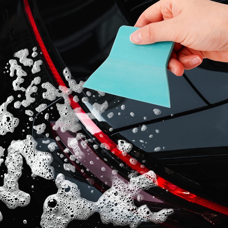 FOSHIO PPF Squeegee Vinyl Wrap Tool, 70A Hardness Anti-Scratch Rubber