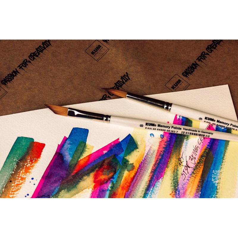 Kum 511.45.11 No.11 Memory Point Handmade Brush with Round Pointed