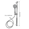 Shower Slide Rail Set 360° Rotation Adjustable Height with 1.5m