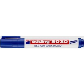 edding 8030 NLS high-tech marker - blue - 1 pen - bullet nib 1.5-3 mm - rustproof marker for low-corrosion marking - for use on steel, metal, iron, aluminium