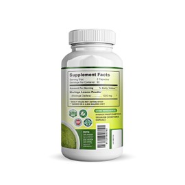 Henna Cosmetics Moringa Oleifera  Capsules (180 ct)– Energy, Metabolism and Immune Support