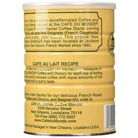 Cafe Du Monde Coffee and Chicory Decaffeinated, 13 Ounce