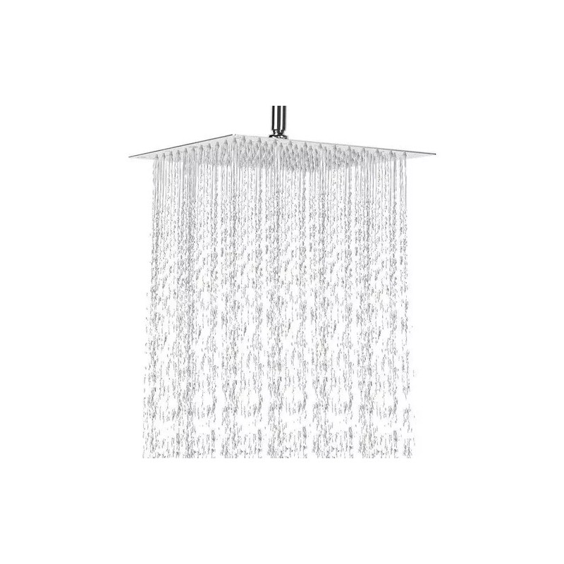 CNX 2 Regaderas Cuadradas Acero Inox 20cm Con Brazos Y