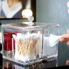 케이스 화장솜 키밍 정리함 화장대 수납 투명 면봉 Case Cosmetics Cotton Pads Organizer Makeup Storage Transparent Q-Tip Holder