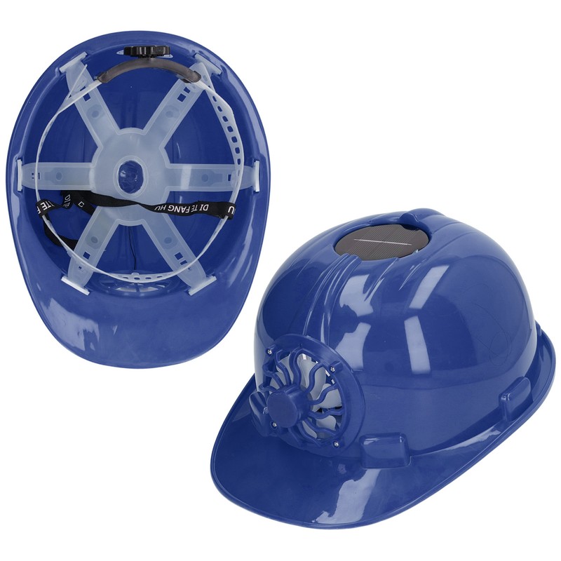Hard Hat with Solar Fan Plastic Ventilated Safety Helmet Breathable