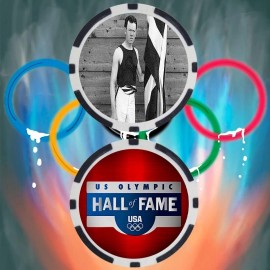 Olympics James Brendan Connolly Track & Field Olympian Collectible Poker Chip Button