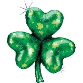 33" St Patrick's Day Holographic Shamrock