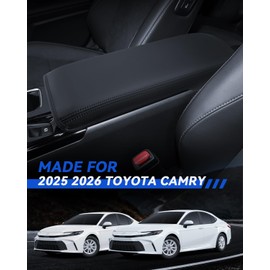 LANTU Armrest Cover for 2025 2026 Camry (LE/SE/XLE/XSE) Accessories Center Console Middle Lid Pad Protector for Car Elbow Rest