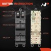 A-Premium Master Power Window Switch Compatible with Nissan Maxima 2004-2008