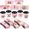 Remerry 125 Pack Christmas Coffee Cup Sleeves Disposable Christmas Sleeves