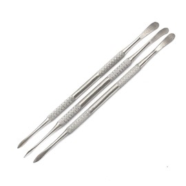 OdontoMed2011 Dental Beale Spatula Double Ended Wax Mixing Carvers Stainless Steel LAB 3 Pieces '7-A Instruments ODM