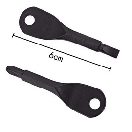 8 pcs Pocket Screwdriver Keys Stainless Keychain Screwdriver Set Mini Screwdriver Set Keyring Tool Flathead and Cross Screwdriver Outdoor Emergency Portable