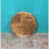 Greenage Rustic Natural Round Teak Wood Slab Table Top DIY