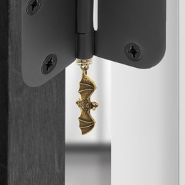Wallertree Brass Bat Hinge Head Home Decoration - Magnetic Hinge Dropper Hanging Bat - Door Hinge Heads Miniature Set of 3