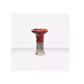 Hookain LiT LiP Phunnel Bluddy Swish Shisha Head in Dark Red with Black Spots, 12-16 g Capacity, Perfect for HMDs, Robust and Durable