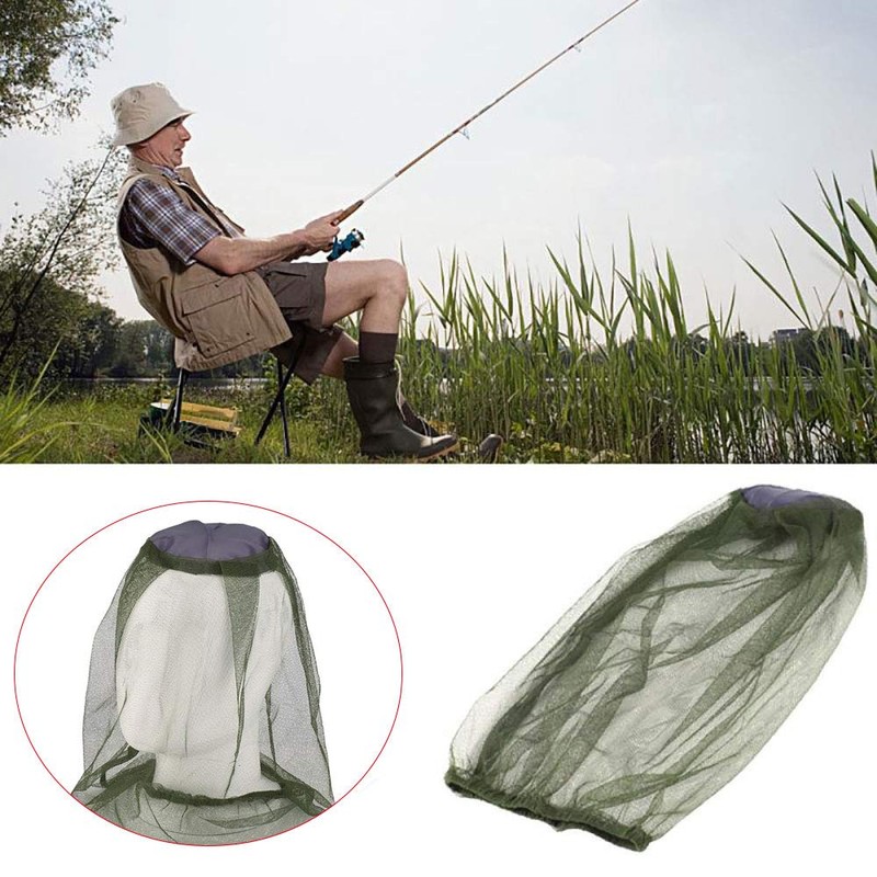 2PCS Mosquito Head Net Face Mesh Net, Nylon Midge Net