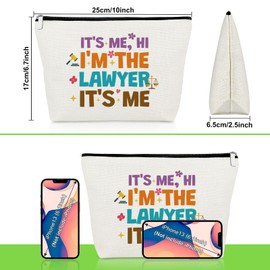 Lawyer Gifts for Women Makeup Bag Lawyer Appreciation Gifts for Paralegal Attorney Judge Legal Assistant Prosecutor Legal Practitioner Cosmetic Bag Graduation Christmas Birthday Present Travel Pouch