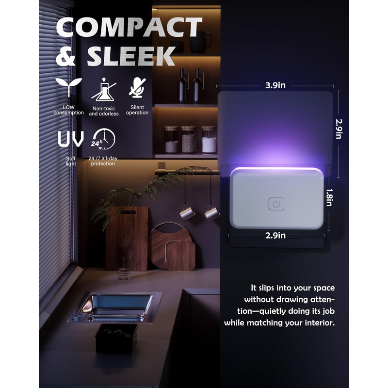 LFSYS 2 Pcs Fruit Fly Traps for Indoors (2 Device+10