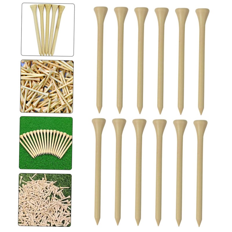 Kisangel 300pcs Golf Tees Wooden Golf Holders for Optimal Training