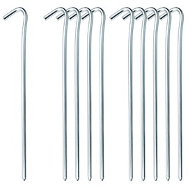 MySit Tent Pegs, Lightweight, Pin Pegs, 8.7 inches (22 cm), Set of 10, Steel Pegs, High Strength, Stakes, Camping, Tarp Setup, Tool for Securing Guy Ropes, Mountain Climbing, Outdoor Activities, Sandy
