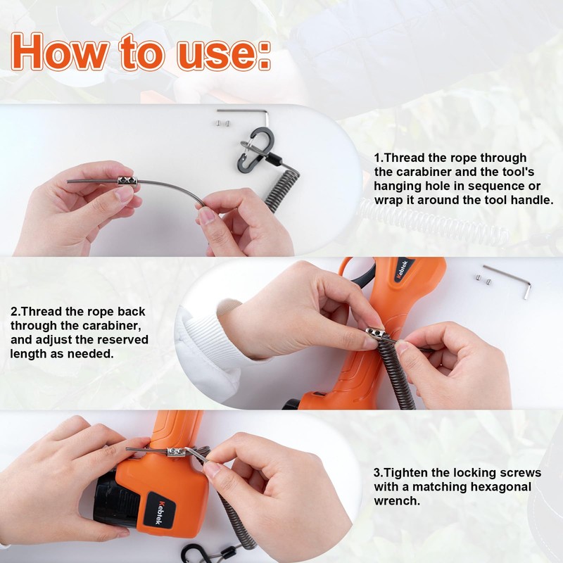 Kebtek 2 in 1 Working Combo Includes Tool Tether Lanyard