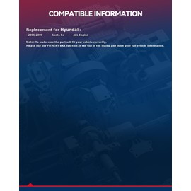 KAX Brake Master Cylinder with Reversior Compatible with Hyundai Santa Fe 2006-2009, High Performance Aluminum Alloy Replacement Part, Direct Fit OEM Spec