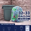 Plasticplace 32-33 Gallon Recycling Bags │ 0.9 Mil │ Clear
