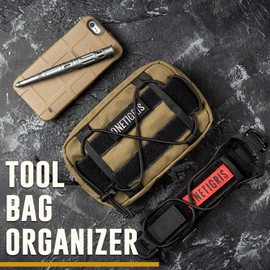 OneTigris Service Dog Vest Harness Saddle Bag Backpack Pouch, Emotional Support, Service Dog in Training,EDC Horizontal MOLLE Pouch for Tool Treat Med (2 Pack,Ranger Green)