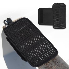 Hornet Watersports Dragon Boat Seat Pad with Secure Strap and Storage Pockets - IDBF Approved Dragon Boat Seat Cushion (Black)