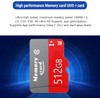 MicroSD Car512GB High Speed Memory Card Including SD Adapter,4K UHD