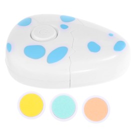 Totority Electric Nail Trimmer for Adult Egg Shaped Cartoon Design with Grinding Heads Safe Material Easy to Replace Polishing Pads for Precise Nail Care
