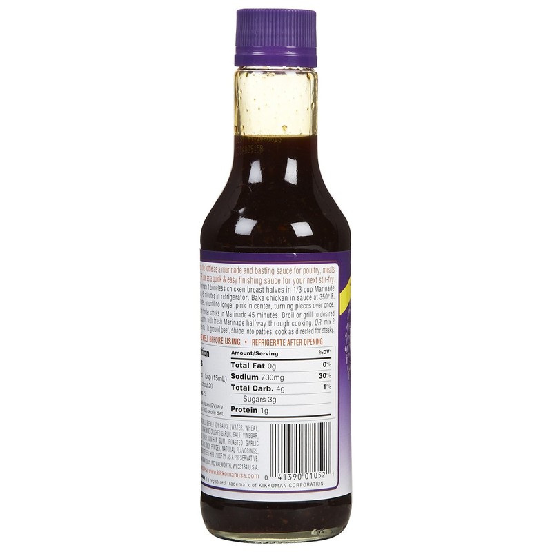 Kikkoman Roasted Garlic Teriyaki Marinade & Sauce - 10 oz