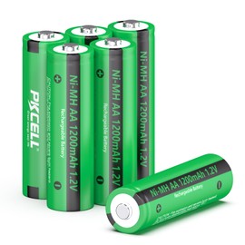 PKCELL Rechargeable Battery,Ni-MH Battery,Pre-Charged Battery for Garden Solar Light Lamp (4PC-1200mAh, AA)