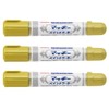 Zebra Permanent Pens, Mackie Paint Markers, Gold, Set of 3