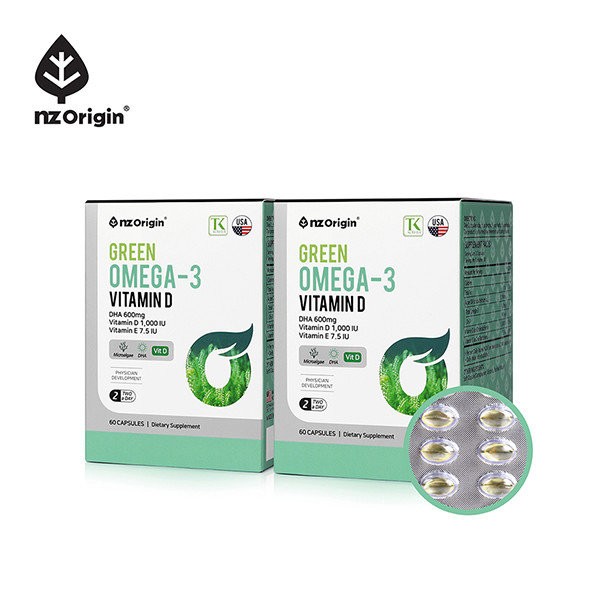 Enget Origin Green Omega 3 Vitamin D (60 capsules/2 capsules