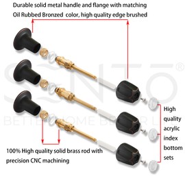 SENTO Bathtub and Shower 3 Handle Tub Trim Set For Price Pfister Faucets Bathtub Shower, Easy Installation, Heavy Duty Metal, Oil Rubbed Bronze