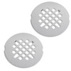 2 Pack 4-1/4 Inch OD Shower Drain Cover, 18/8 Stainless
