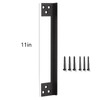 Door Latch Guard Plate, Outswing Door Security Protector, L-Shaped Door