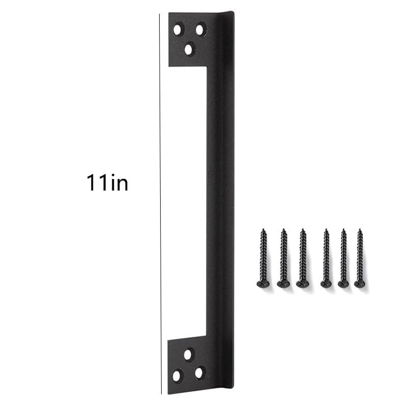Door Latch Guard Plate, Outswing Door Security Protector, L-Shaped Door