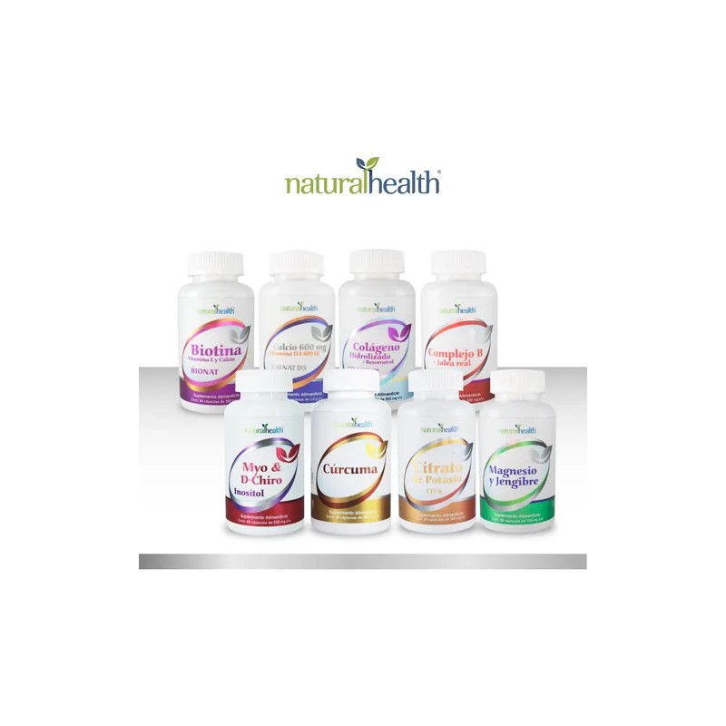 Biotina Vitamina E Y Calcio 60 Caps Bionat Natural Health