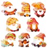 Konsait Fall Gnome Cutouts, 48Pcs Autumn Gnome Paper Cutout for