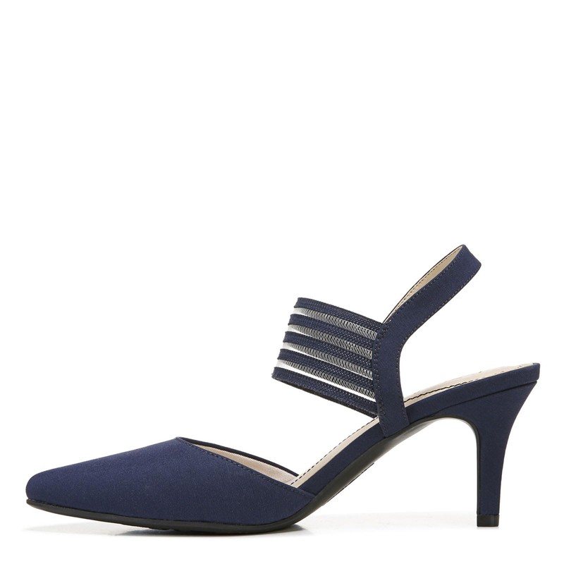 LifeStride Sanya - Zapatos de tacón para Mujer, Azul Marino,
