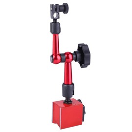 Magnetic Measuring Stand with Magnetic Base, Dial Gauge Measuring Probe Precision 0-0.8 mm Adjustable Magnetic Measuring Tripod Lever Dial Test Display Meter Tool Kit Gage for Dial Indicators