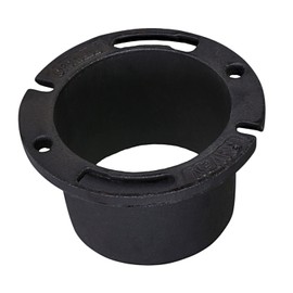 Raven DGDY2626 Extra Heavy Cast Iron Closet Flange, 4" x 4", 4” x 4”, Black