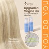 DOORES Seamless Clip in Hair Extensions, Dark Blonde Highlighted Bleach