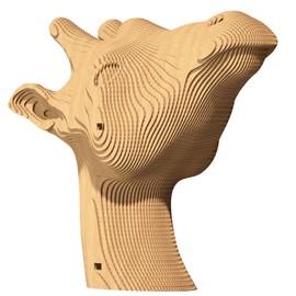 CARTONIC 3D Puzzles Set - Recycled Cardboard Giraffe - Art Building - Fun and Engaging Activity