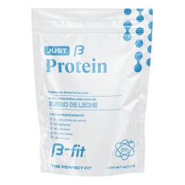 B-FIT B Just Protein 100% Pura 1 Kg 33 Servicios Sin sabor Proteina Aislada en Suero de Leche