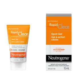 Neutrogena Neutrogena Rapid Clear Acne and Pimple Spot Treatment Gel with Salicylic Acid and Witch Hazel, 15 mL