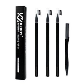KZBOY Waterproof Microblading Eyebrow Mapping Pencils with a Sharpener (Brown)
